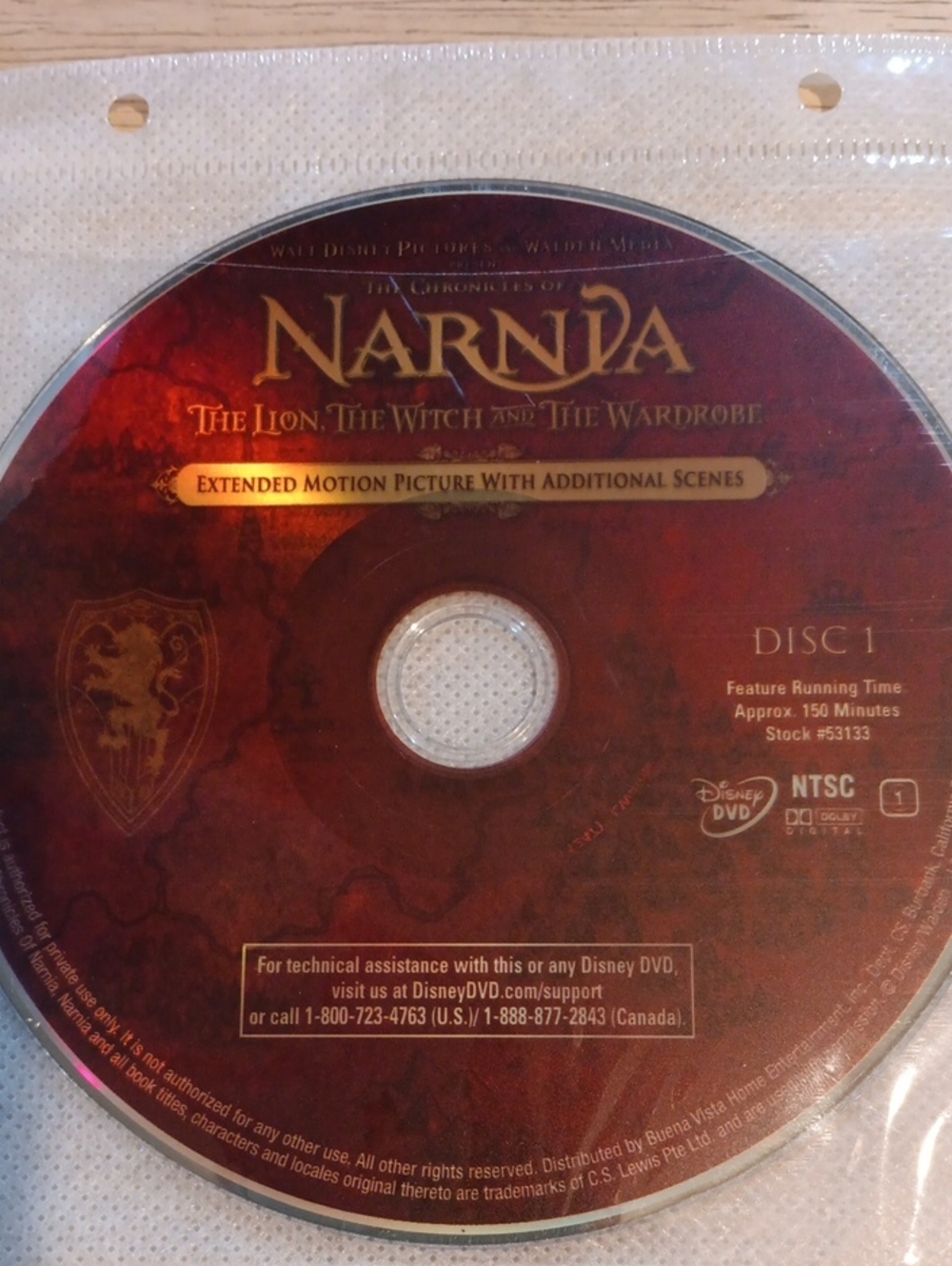The Chronicles of Narnia 4 DVD Set *NO CASE*